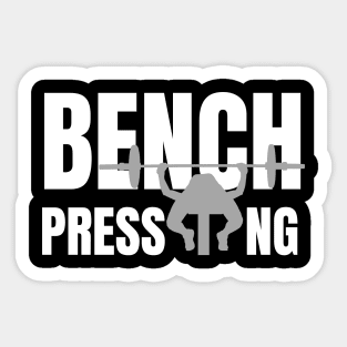 Bench Pressing Press Fitness Workout Gym Training Sticker